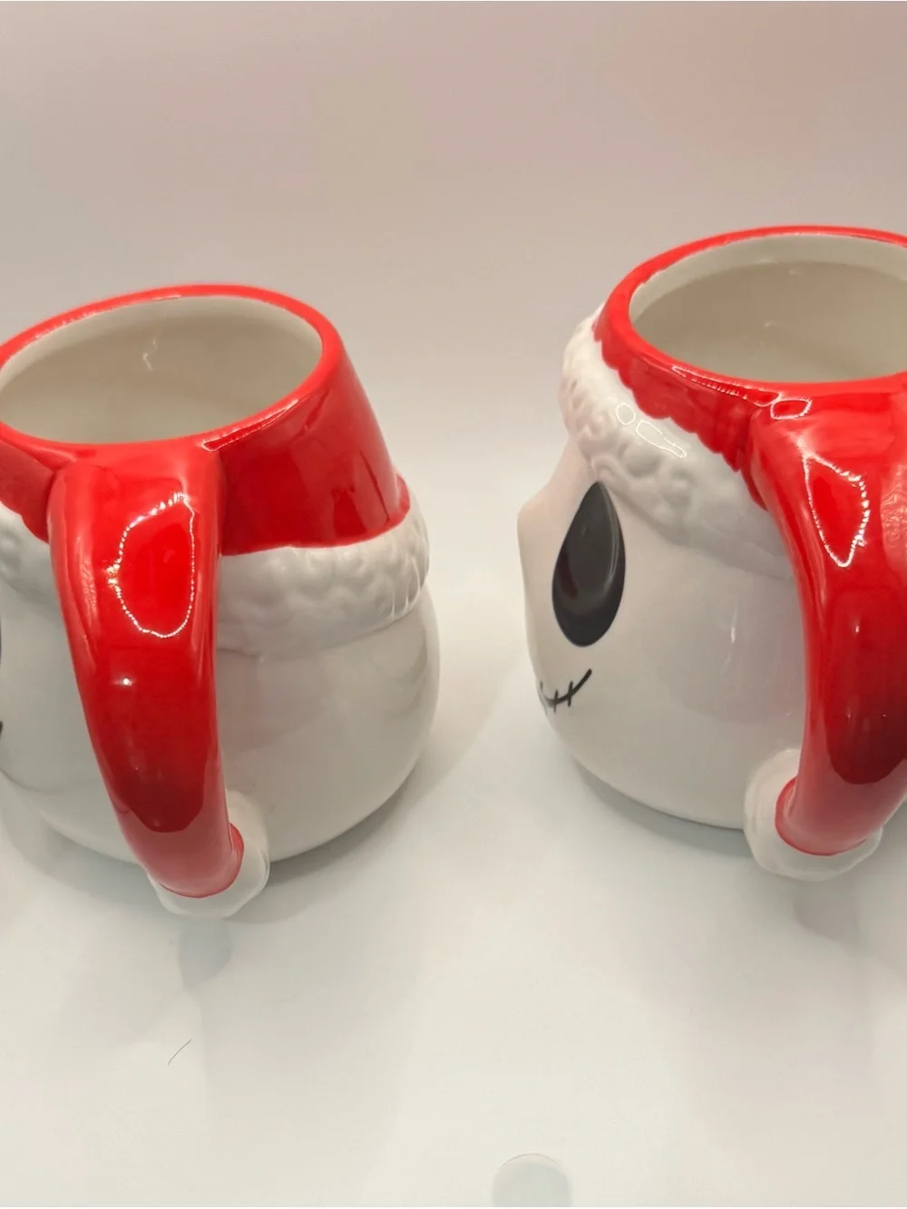 Jack Skellington Ceramic Holiday Mug - Red and White